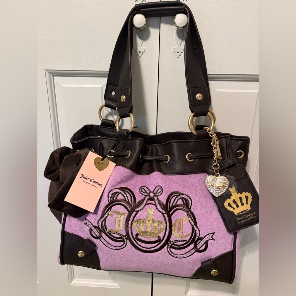 Juicy Couture Purple and Black Daydreamer Bag
